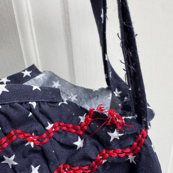 US Polo Assn 2T Girls Red White and Blue Star 4th of July Cami Tank Top Blouse - Picture 4 of 8